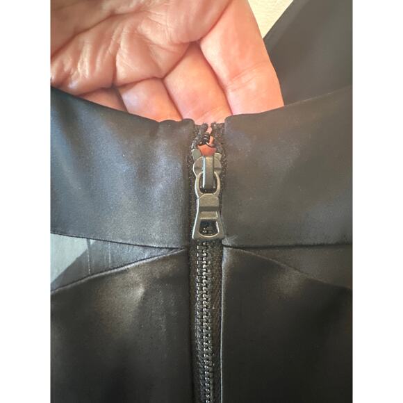 Alice + Olivia NWT Black Moriah Sheer Cutout Satin Midi Dress Size 2 - Picture 10 of 12